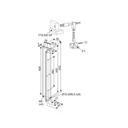 Aumuller FTA600DF-524172 Brackets for mounting window actuators to the frame