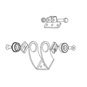 Mingardi 2700518 Slide & Vent Bracket for mounting window actuators to the frame