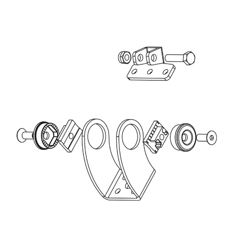 Mingardi 2700518 Slide & Vent Bracket for mounting window actuators to the frame