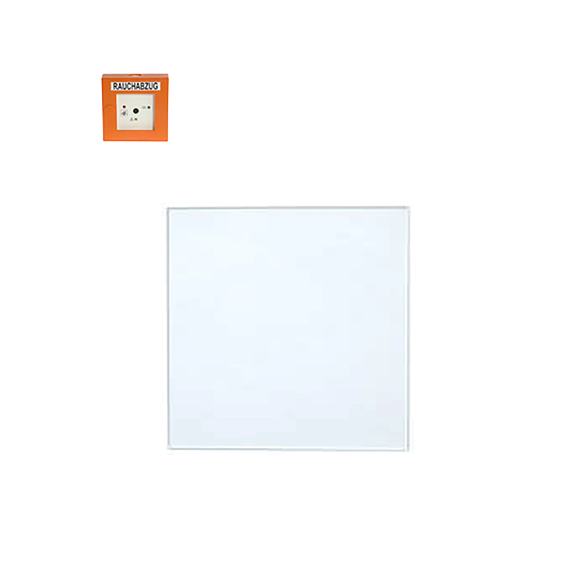Smoke Vent Call Point Replacement Glass 80x80mm for manual activation of smoke ventilation systems