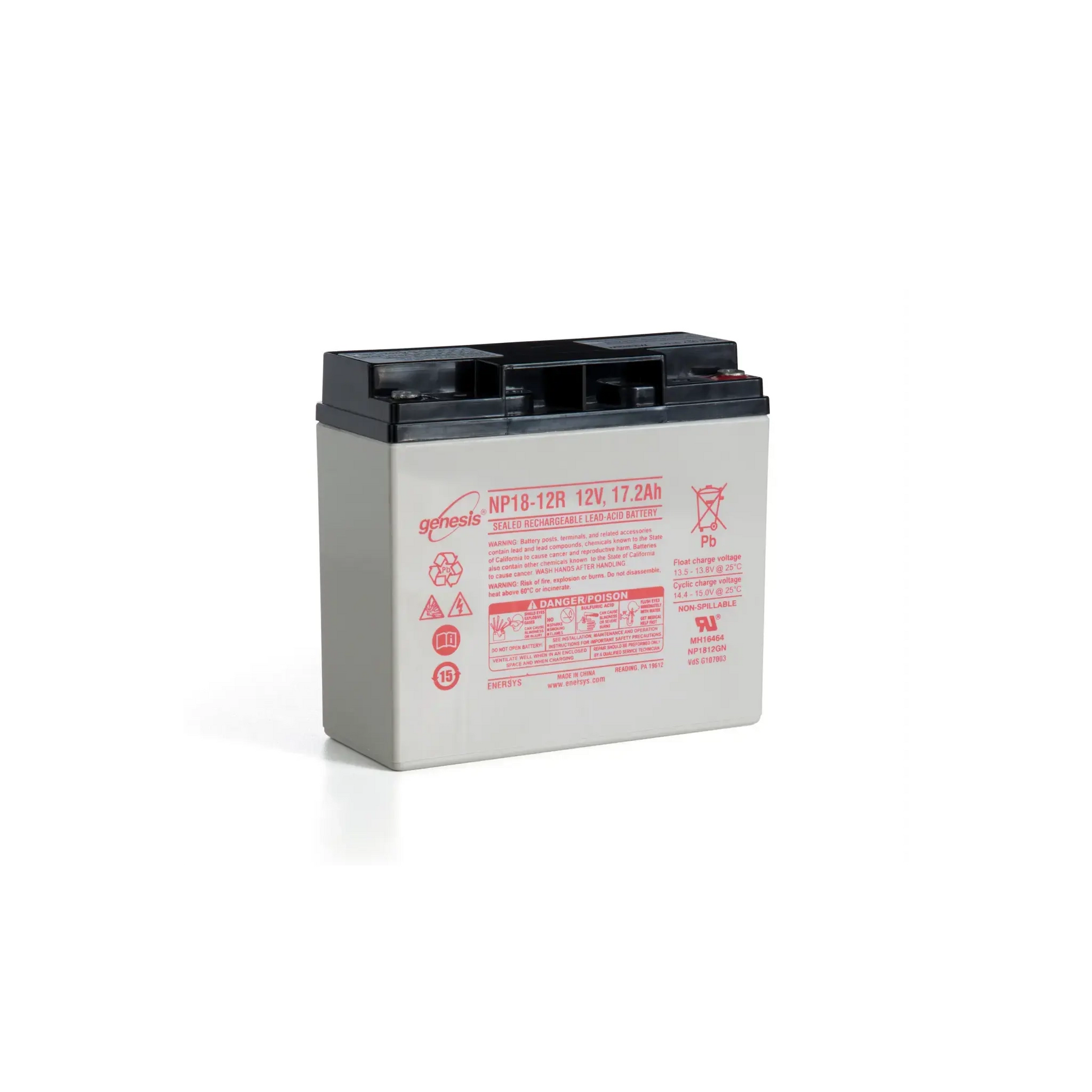 WindowMaster WSC5-BATT Back Up Battery For WSC5 Flexismoke Panels for smoke control panels during power loss