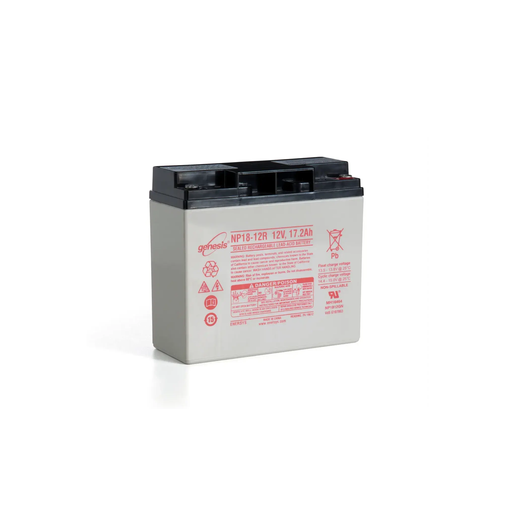 WindowMaster WSC5-BATT Back Up Battery For WSC5 Flexismoke Panels for smoke control panels during power loss